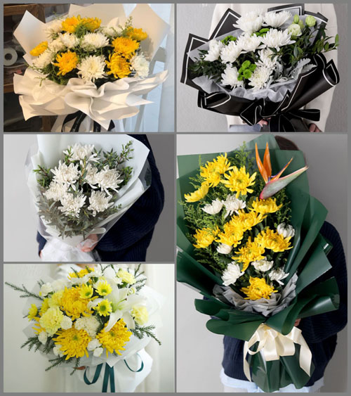 浙江省舟山嵊泗县花鸟乡白事花束代送